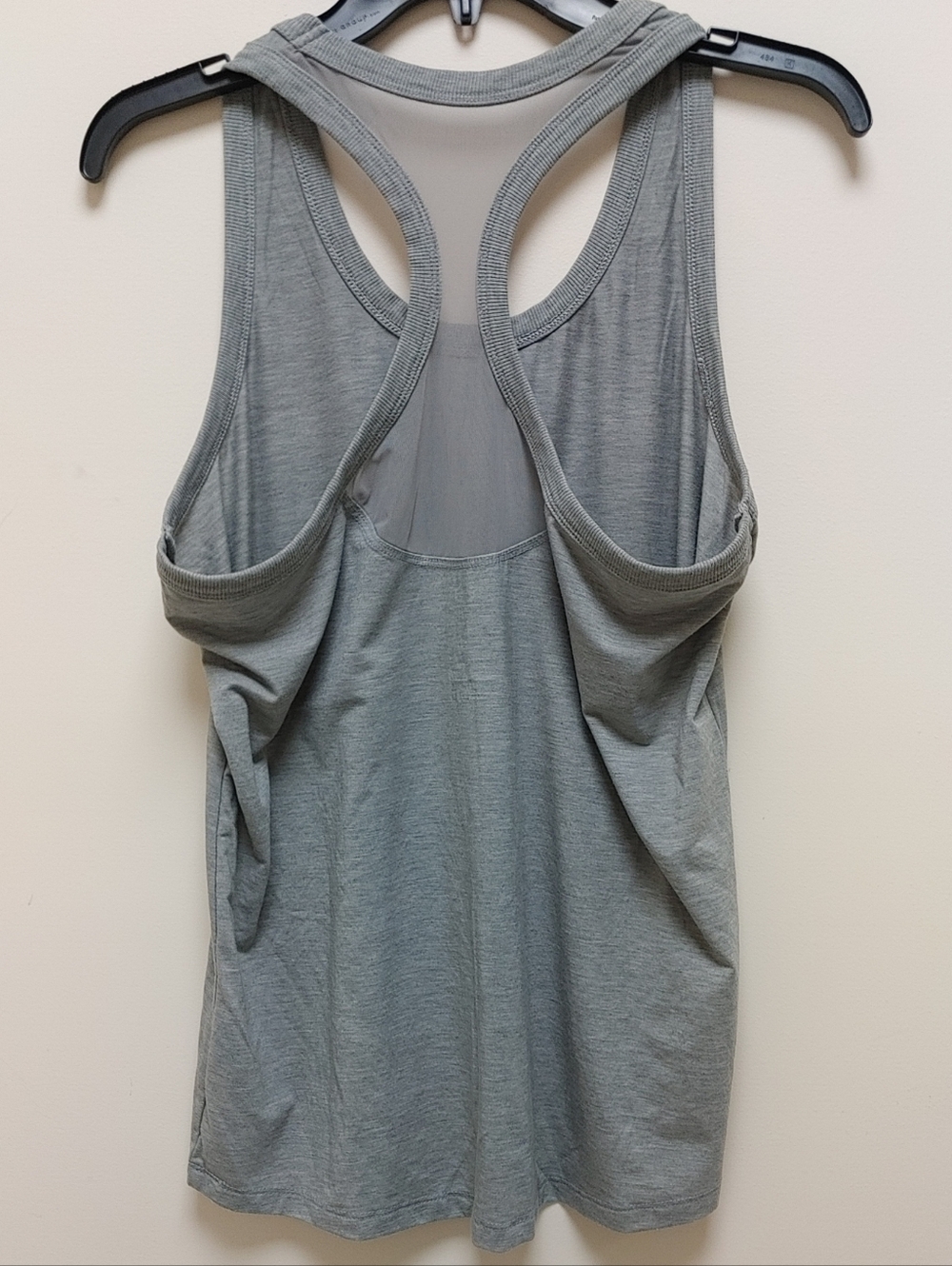 Performance Grey Racerback Tank Top with Logo Women's Size Large - Picture 4 of 4